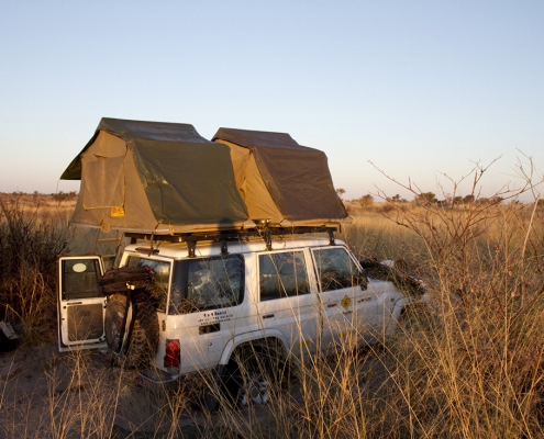 Self-drive safari - equipped vehicle