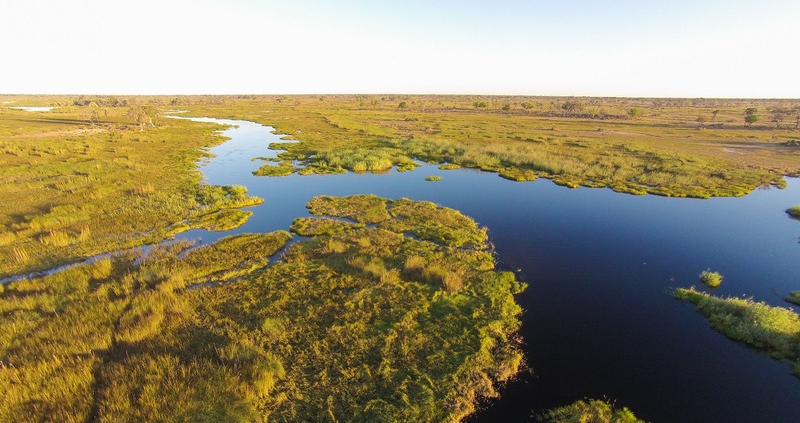 Okavango Delta - aerial view