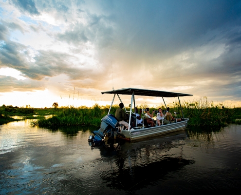 Boating in the Delta - Duba Plains