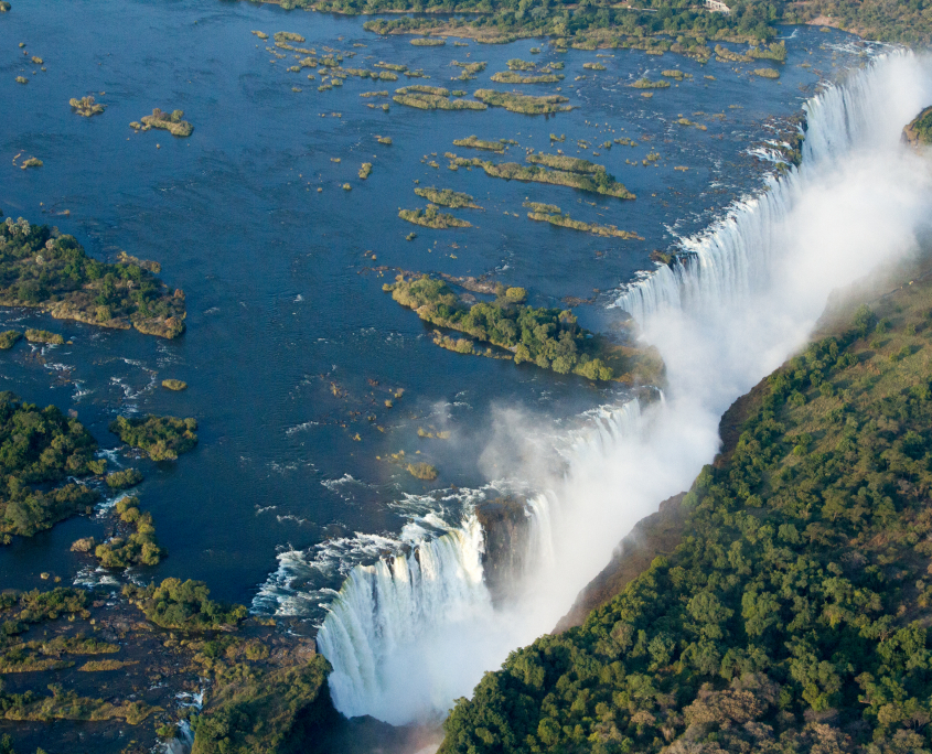 Victoria Falls - aerial view